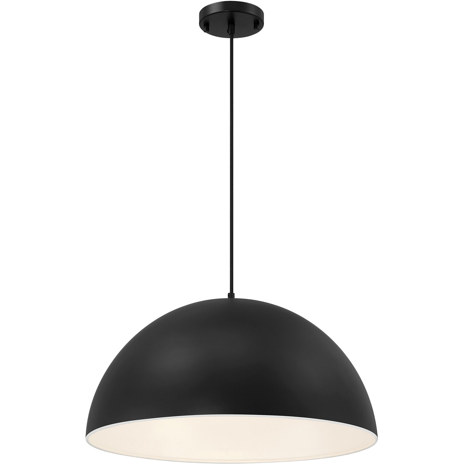 Huck LED 19.5 inch Matte Black Pendant Ceiling Light
