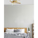 Carly LED 20 inch Aged Brass Flush Mount Ceiling Light