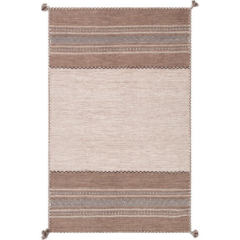 Trenza 36 X 24 inch Brown and Brown Area Rug, Cotton and Chenille