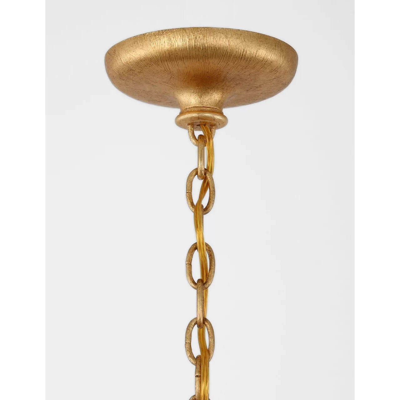 Julie Neill Marini LED 32.75 inch Antique Gold Leaf Chandelier Ceiling Light