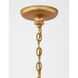 Julie Neill Marini LED 32.75 inch Antique Gold Leaf Chandelier Ceiling Light