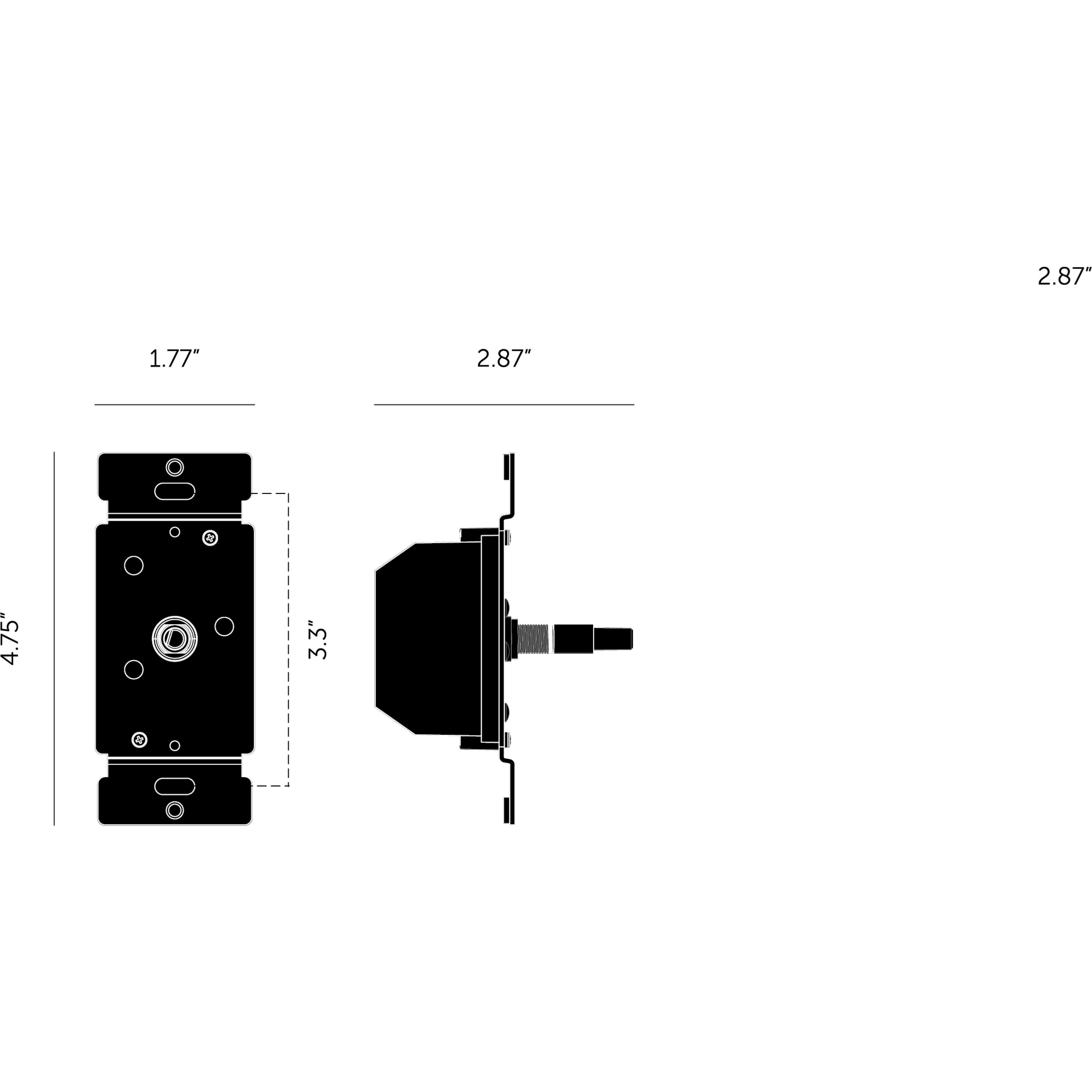 Dimmer 100-120 Black Module, LED 3-Way