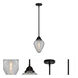 Nouveau 2 Geneseo 1 Light 7 inch Matte Black Mini Pendant Ceiling Light