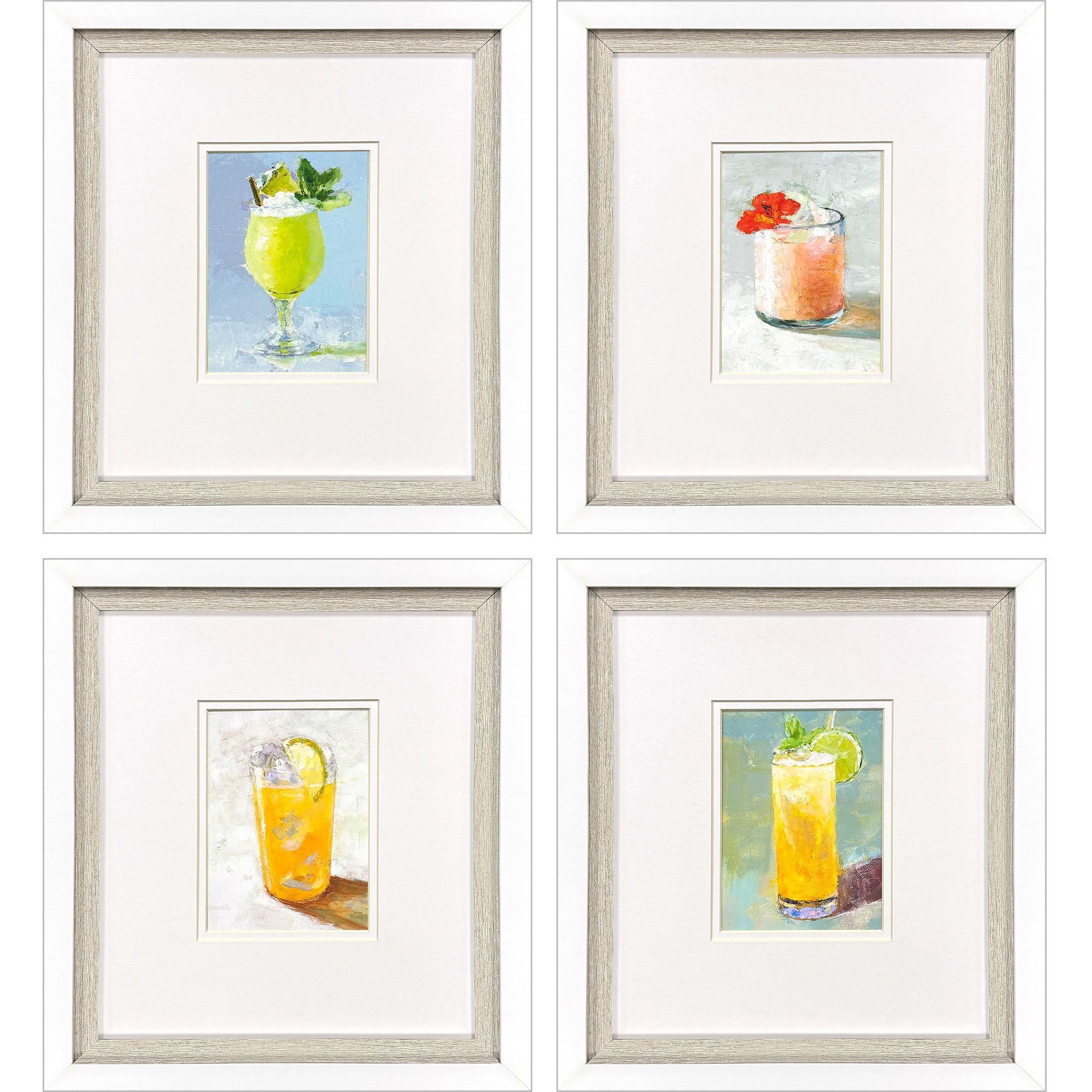 Refreshers Multi and Green and Yellow and Pink Framed Art, Propac