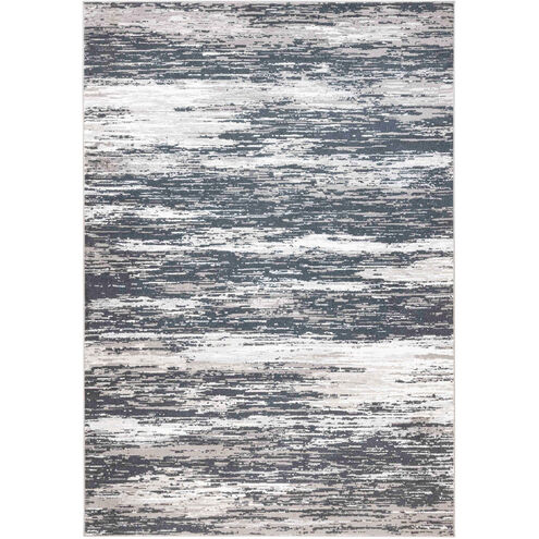 Jasmine 90 X 63 inch Black/Grey Rug in 5 x 7