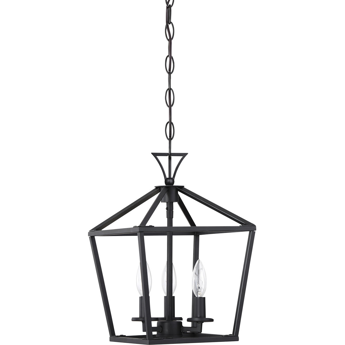 Townsend 3 Light 10 inch Matte Black Pendant Ceiling Light, Essentials