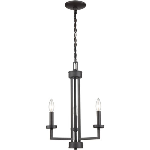 West End 3 Light 15 inch Oil Rubbed Bronze Chandelier Ceiling Light