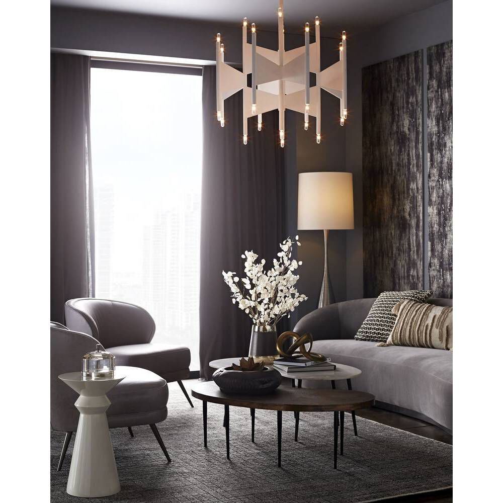 Eliana 70 inch 150 watt Vintage Silver Floor Lamp Portable Light