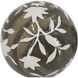 Floral Brown and White Decorative Orbs