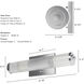 Holly Grove 2 Light 18 inch Chrome Vanity Light Wall Light, Small