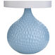Signature 16.5 inch 60 watt Blue Table Lamp Portable Light