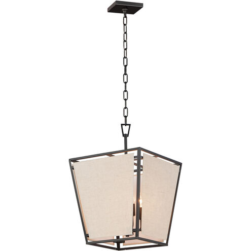 Montauk 4 Light 14 inch Black Multi-Light Pendant Ceiling Light