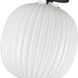 Alora Mood Cherise 1 Light 11.88 inch Matte Black/Glossy Ribbed Opal Glass Semi-Flush Mount Ceiling Light