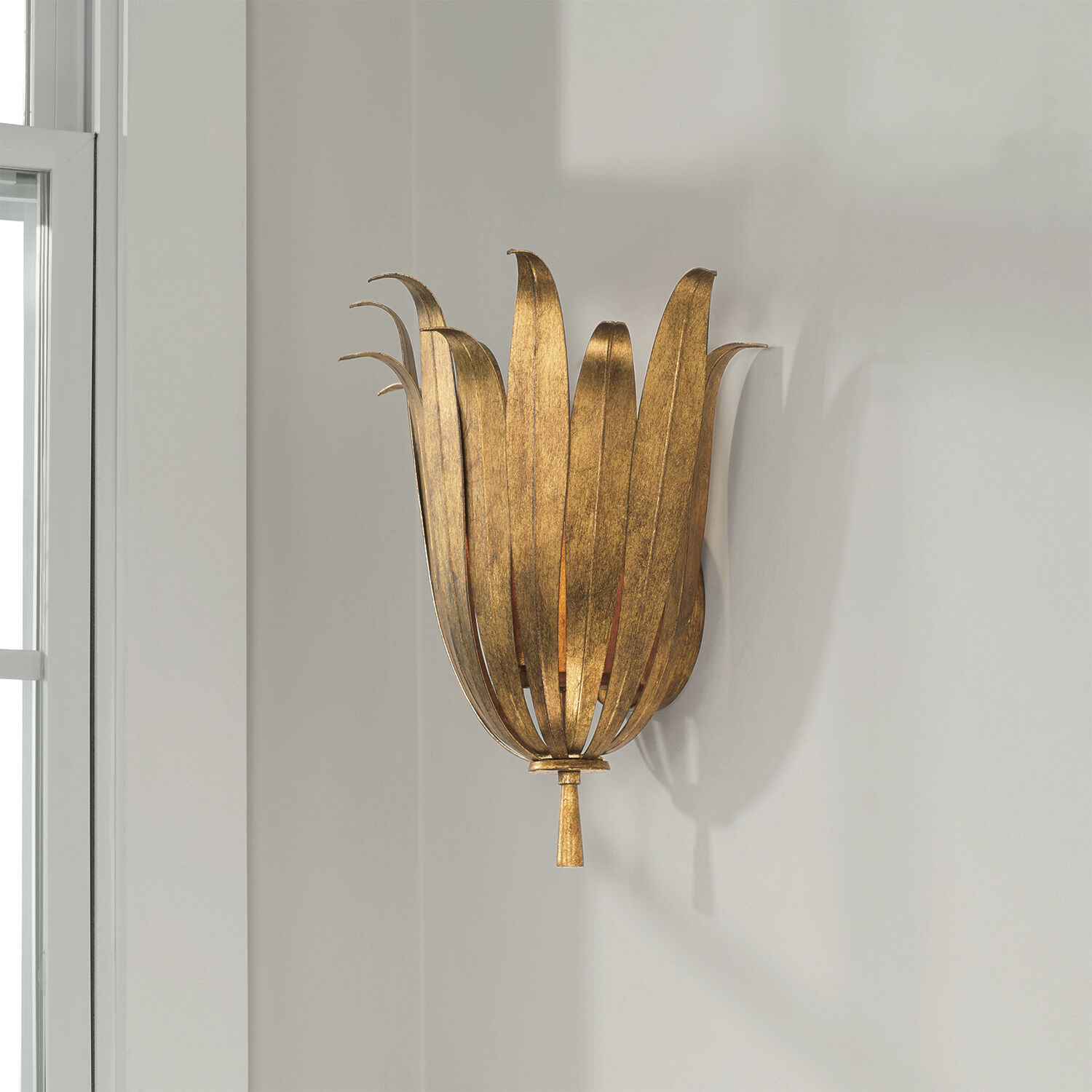 Eden 1 Light 13 inch Antique Gold Sconce Wall Light