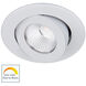 Ocularc LED White Recessed Lighting in Narrow, Warm Dim, Round