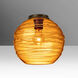 Wave 10 1 Light 10 inch Bronze Semi-Flush Mount Ceiling Light