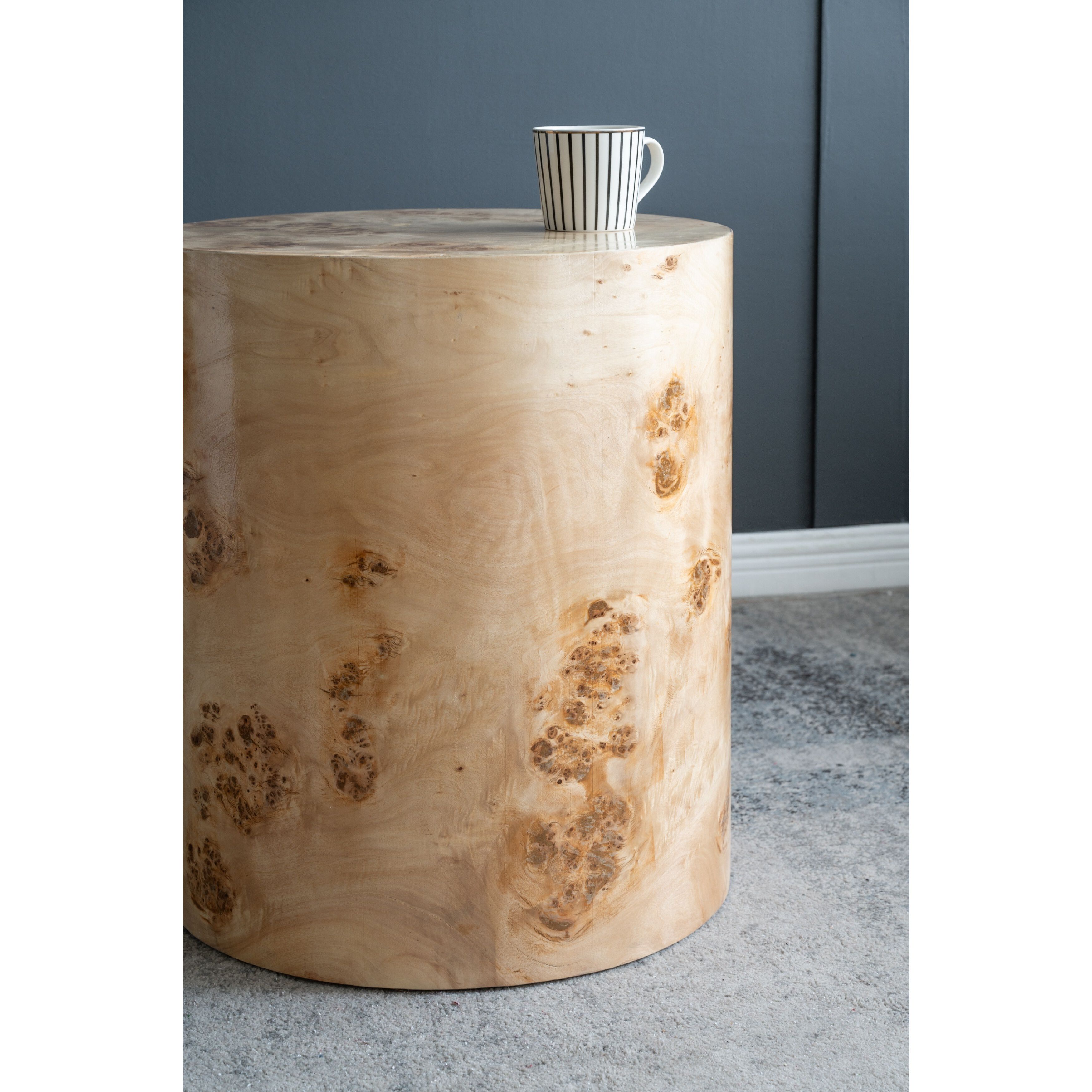 Burl 20.1 inch Brown Side Table