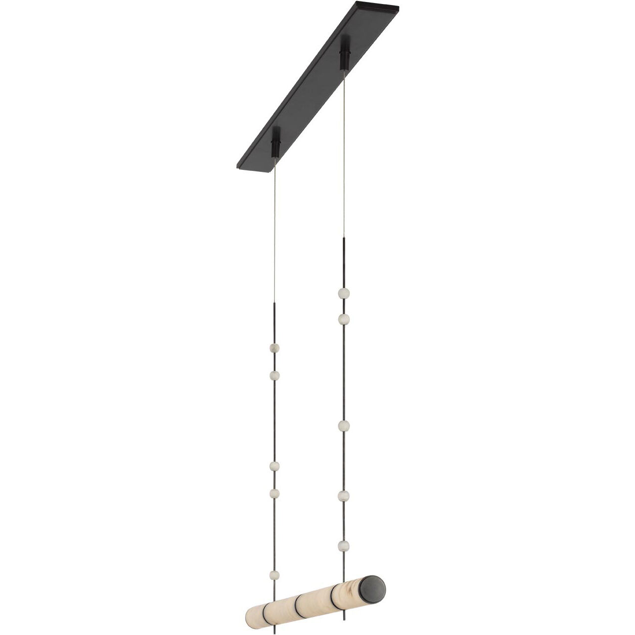 Anne-Marie Barton Marcell Linear Chandelier Ceiling Light in Bronze