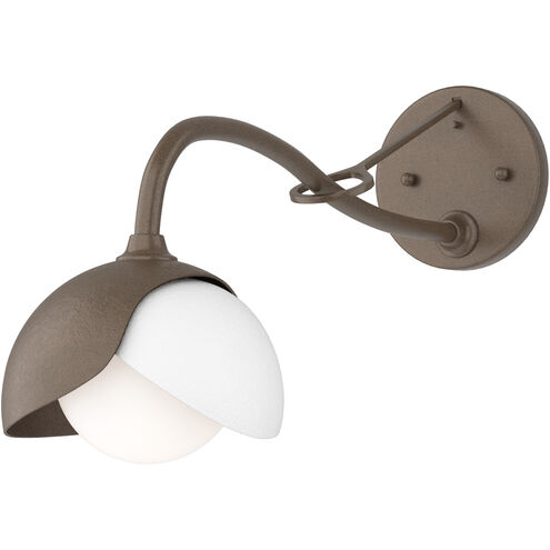 Brooklyn 1 Light 6 inch Soft Gold/White Long-Arm Sconce Wall Light
