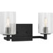 Parker 2 Light 14.25 inch Midnight Black Wall Bath Fixture Wall Light