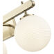 Coretta 3 Light 26 inch Modern Gold Vanity Light Wall Light