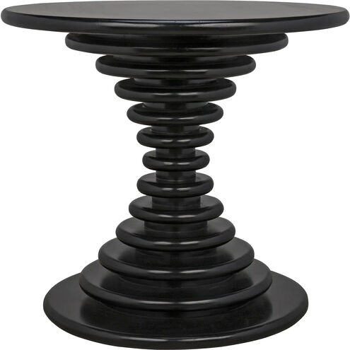 Scheiben 28 X 28 inch Hand Rubbed Black Side Table
