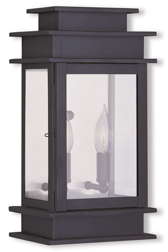 Princeton 2 Light 14 inch Bronze Outdoor Wall Lantern