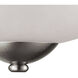Conway 2 Light 15 inch Brushed Nickel Semi Flush Mount Ceiling Light