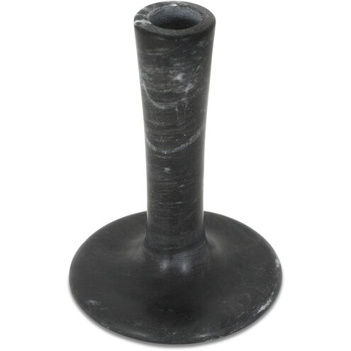 East 5.5 X 4 inch Candle Holder in Black, Tall