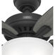 Newsome 52 inch Matte Black with Dark Gray Oak/Matte Black Blades Ceiling Fan