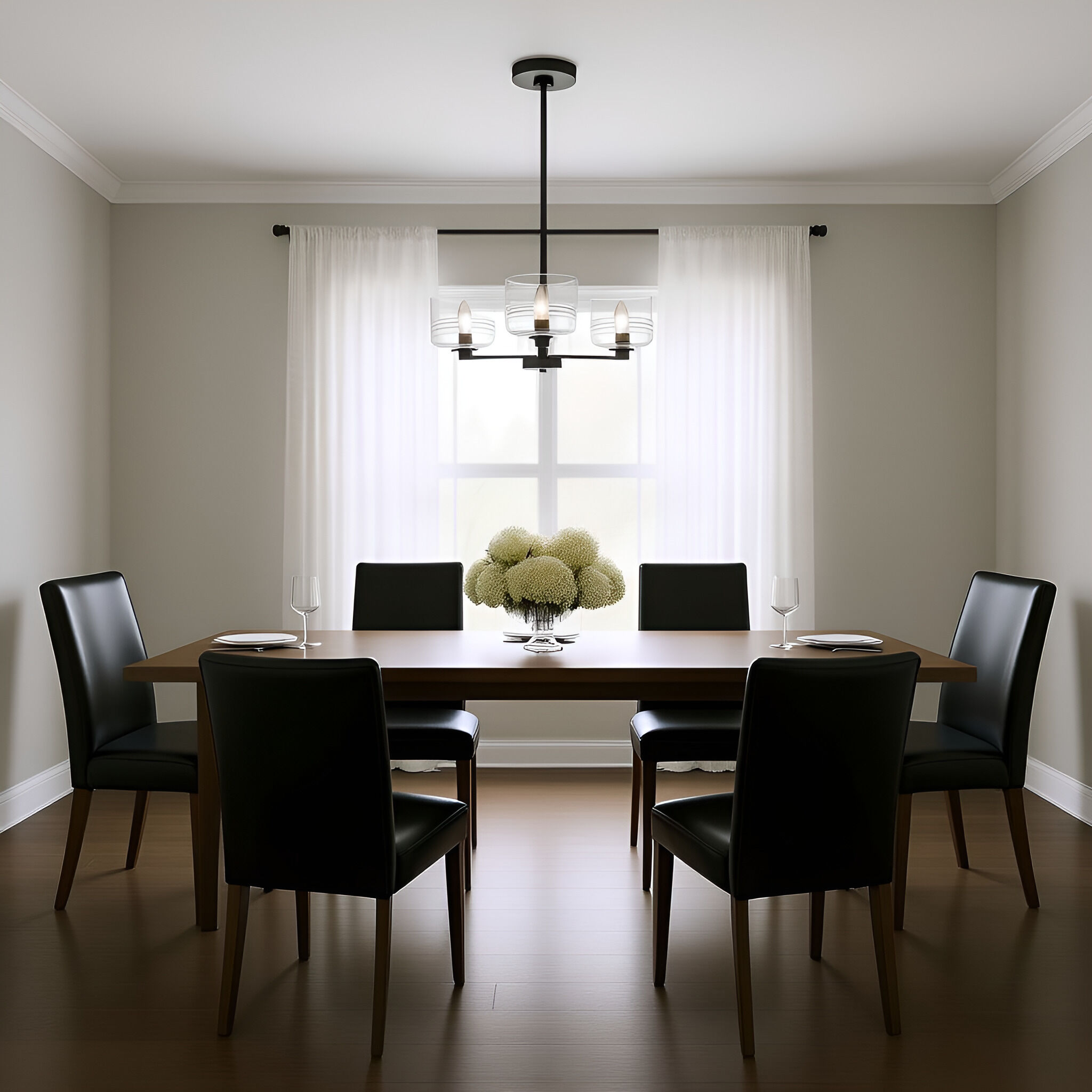 Drew & Jonathan Lochdale 3 Light 17.88 inch Midnight Black Chandelier Ceiling Light, Small