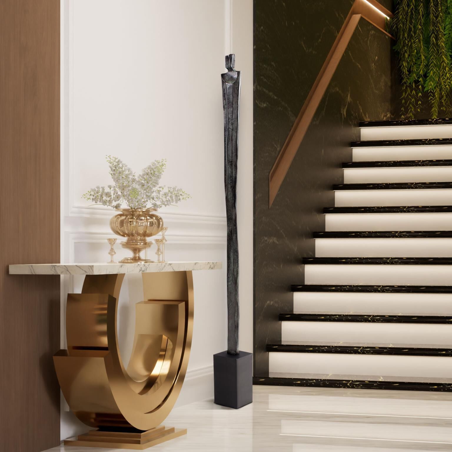 Male Fortitude 69 X 6.25 inch Sculpture