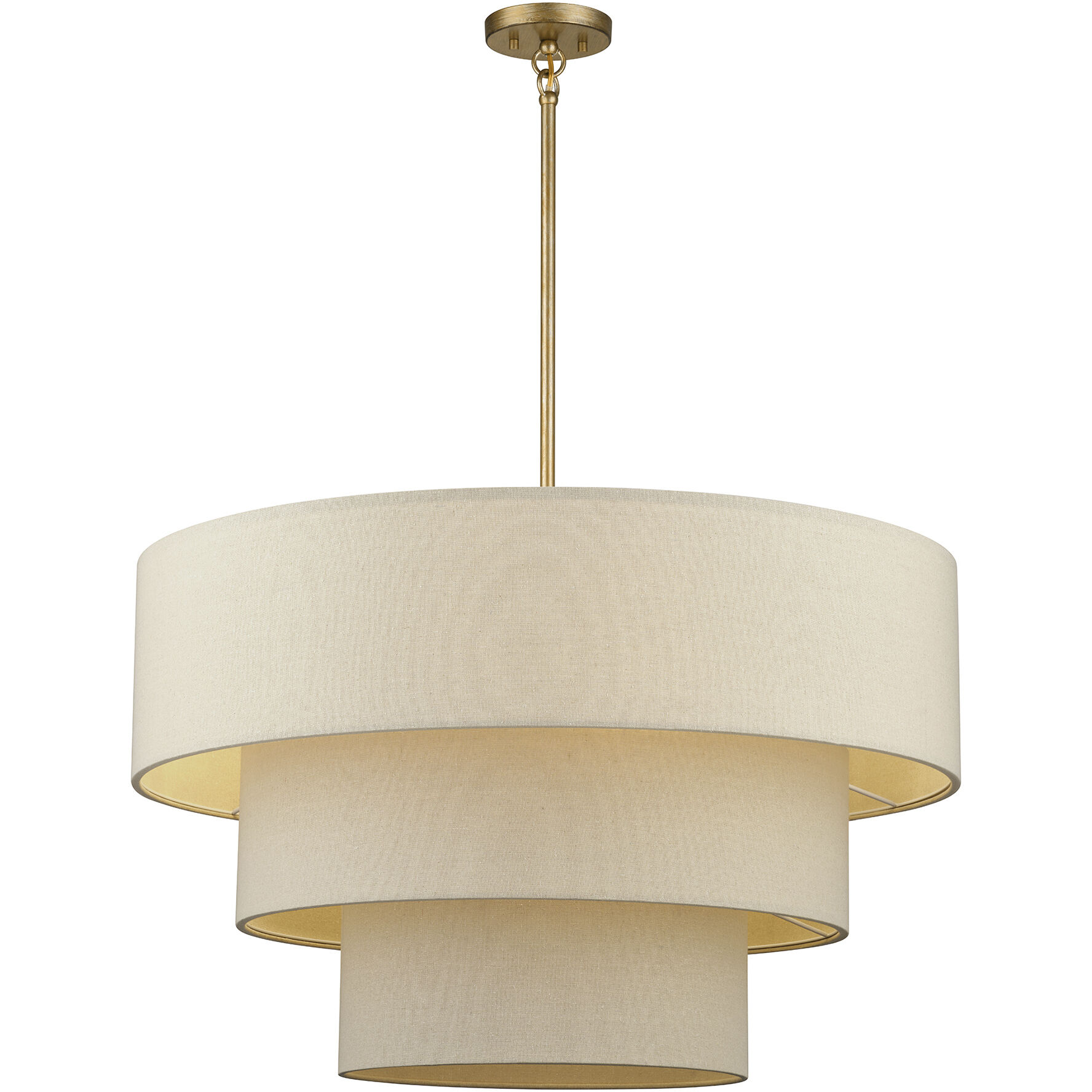 Bellingham 8 Light 32 inch Antique Gold Leaf Pendant Chandelier Ceiling Light, Large