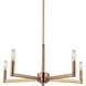 Fullton 5 Light 24 inch Satin Brass Chandelier Ceiling Light