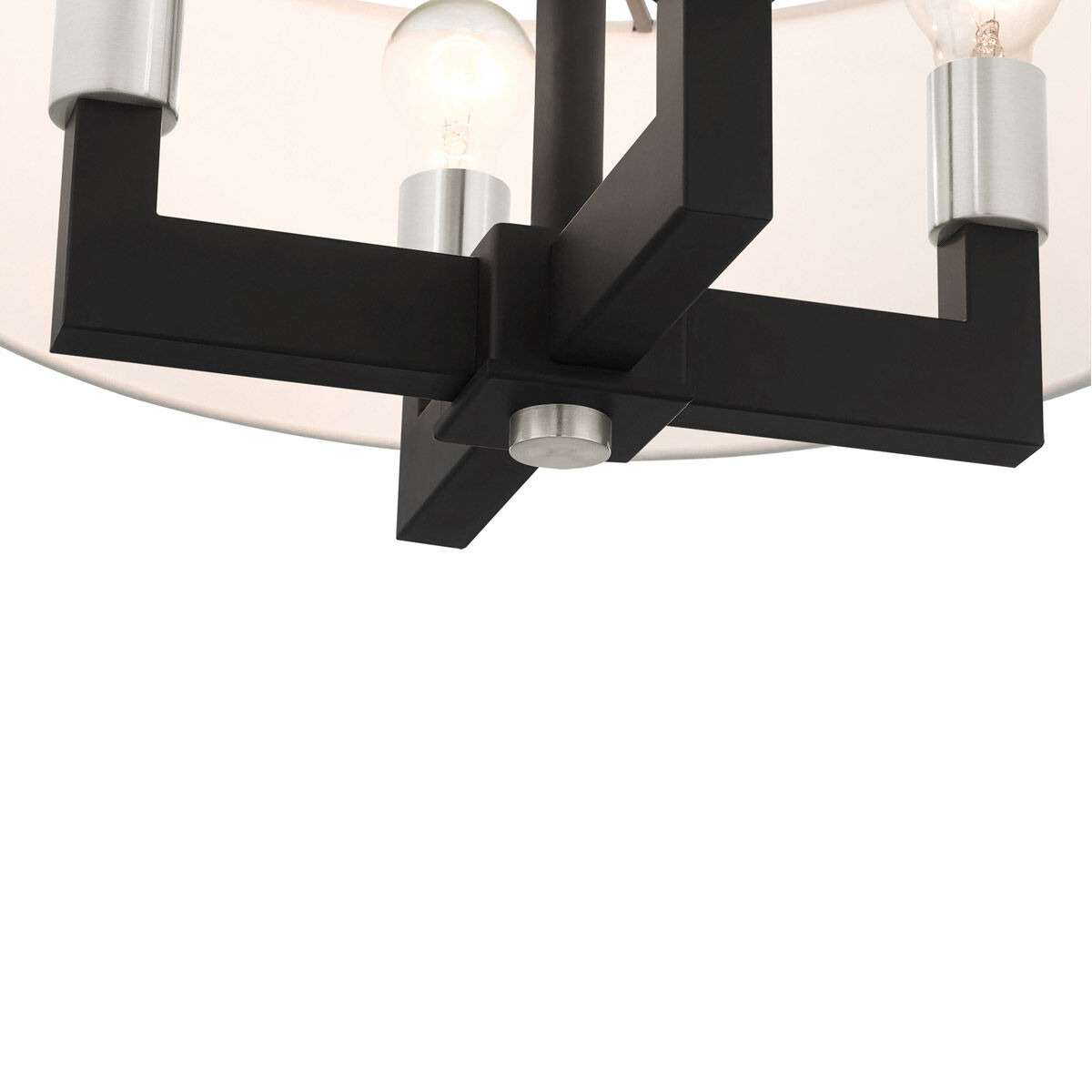 Cresthaven 4 Light 18 inch Black Chandelier Ceiling Light