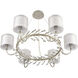 Asbury 6 Light 34 inch Aged Silver Chandelier Ceiling Light