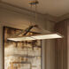 Stiles LED 48 inch Ashen Gold Island Chandelier Ceiling Light
