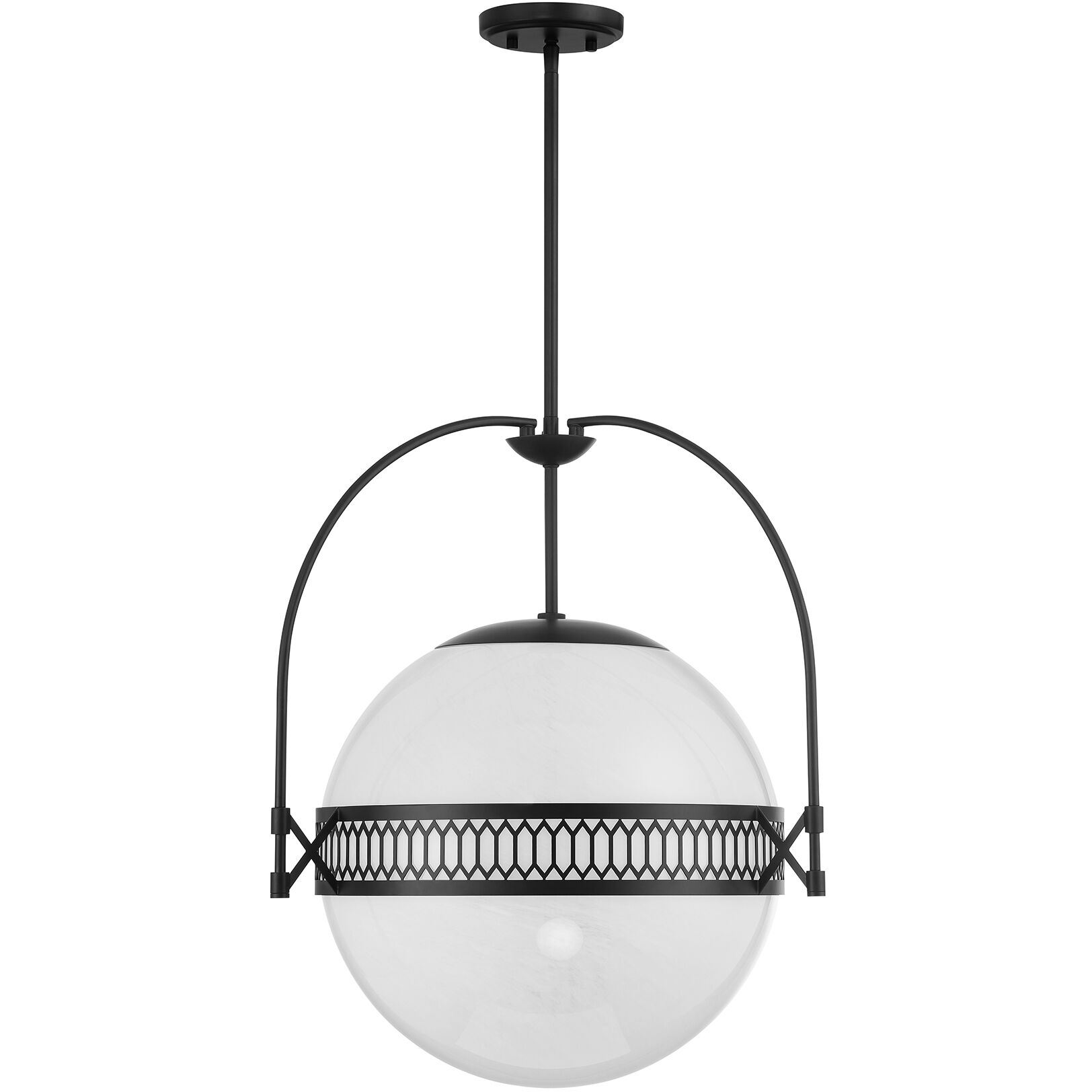 Thornhill 3 Light 20 inch Matte Black Pendant Ceiling Light