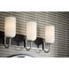 Solia LED 24 inch Brushed Nickel with Black Bathroom Vanity Light Wall Light