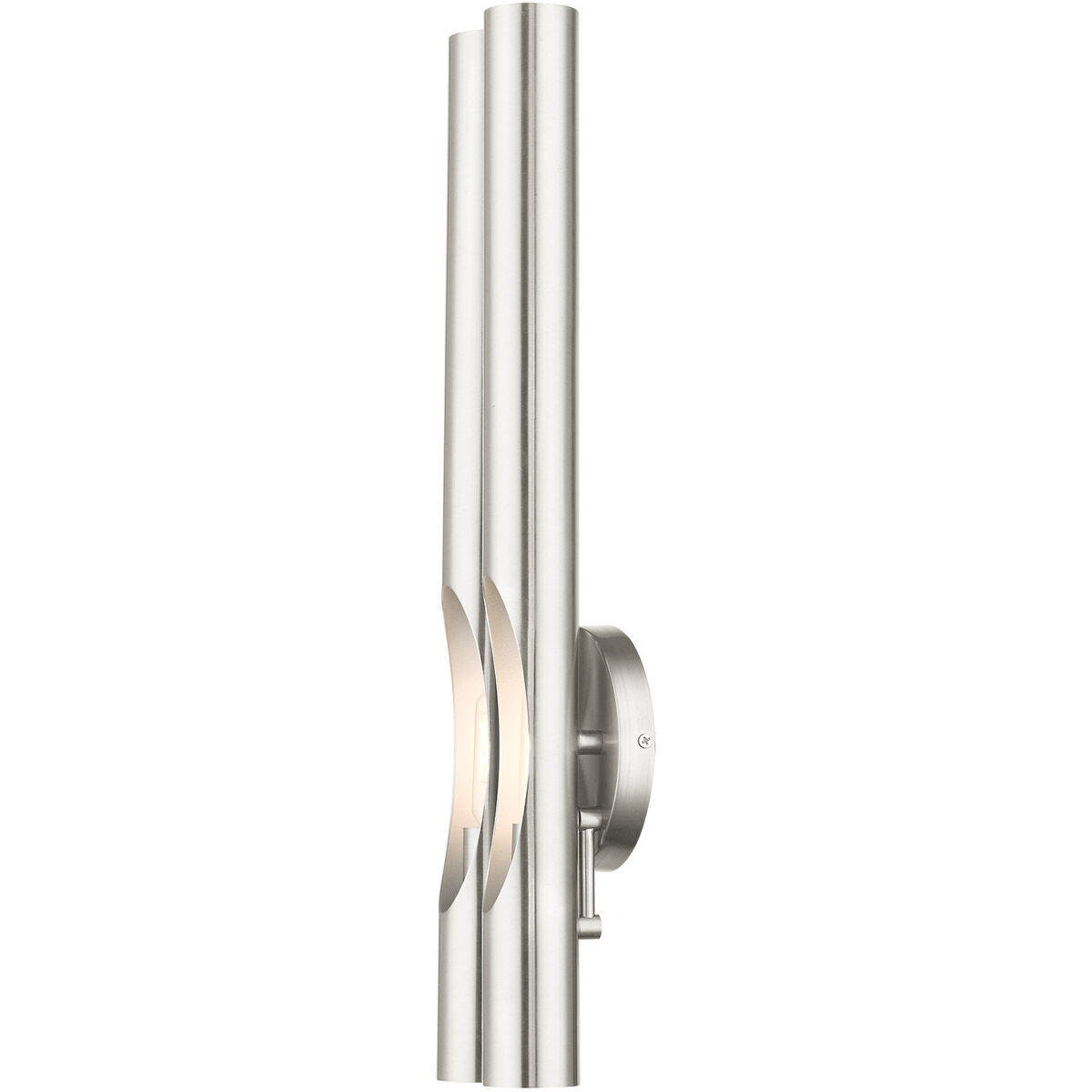 Acra 2 Light 5 inch Brushed Nickel ADA ADA Double Sconce Wall Light