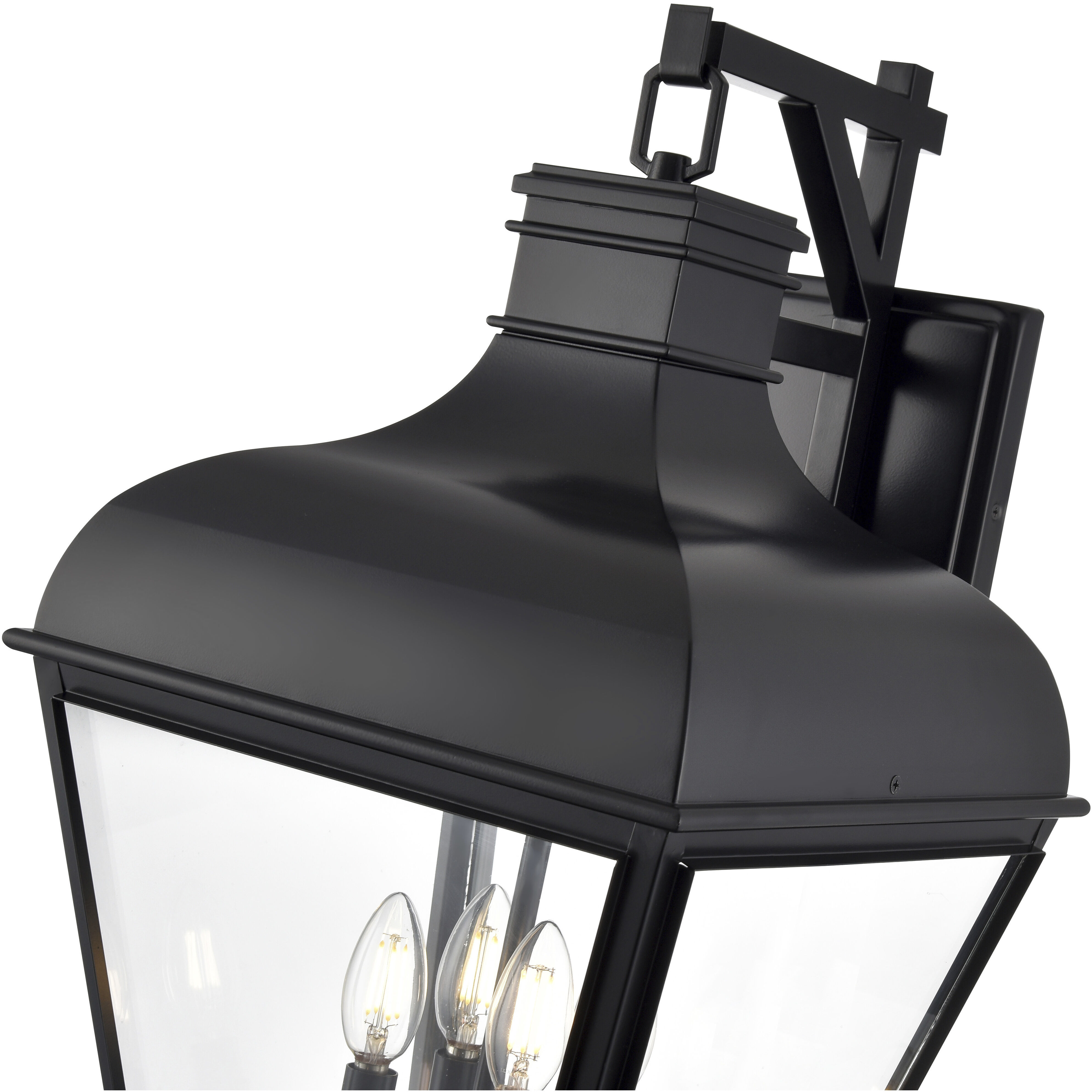 Edenton 4 Light 24.5 inch Matte Black Outdoor Wall Sconce