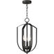 Provident 3 Light 10 inch Black Chandelier Ceiling Light