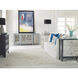 Lawrence Blue Gray with Antique Silver Credenza