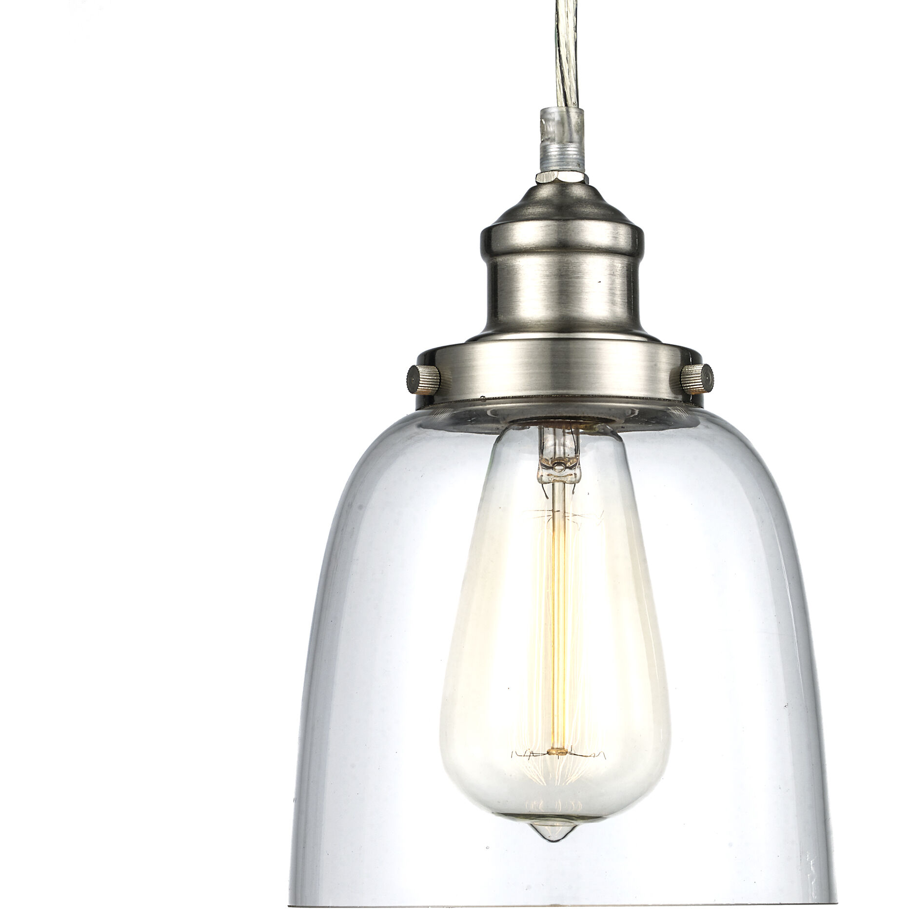 Jenny 1 Light 6 inch Brushed Nickel Pendant Ceiling Light