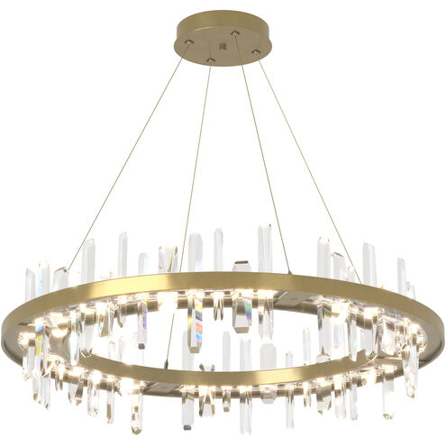 Solitude LED 38 inch Modern Brass Pendant Ceiling Light, Circular