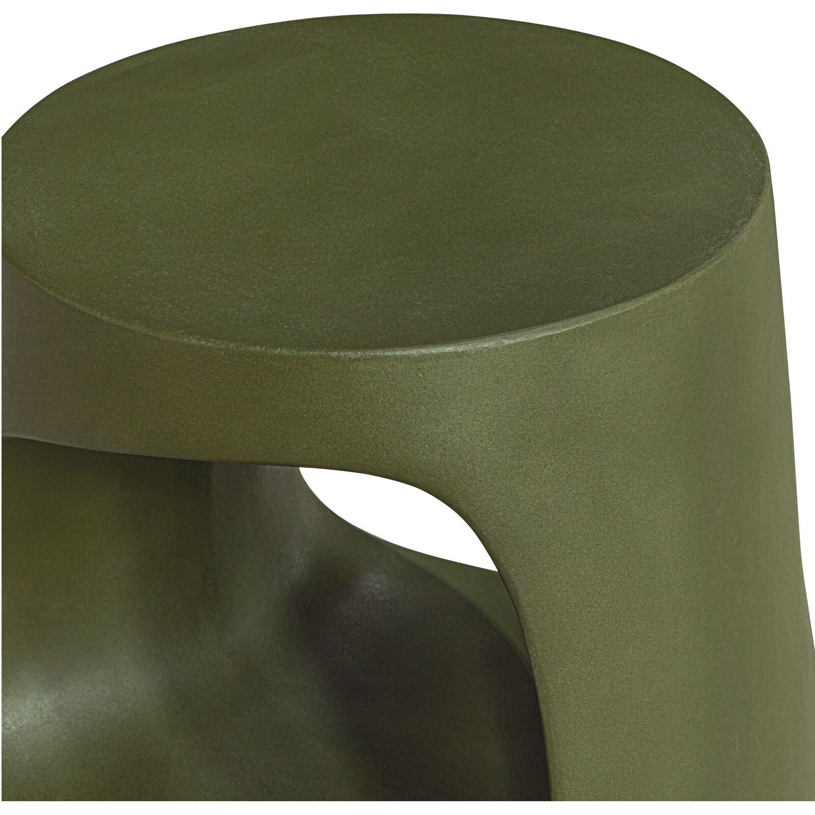Rothko 17.75 inch Green Garden Stool, Outdoor