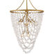 Myra 8 Light 24 inch Distressed Brass Chandelier Ceiling Light