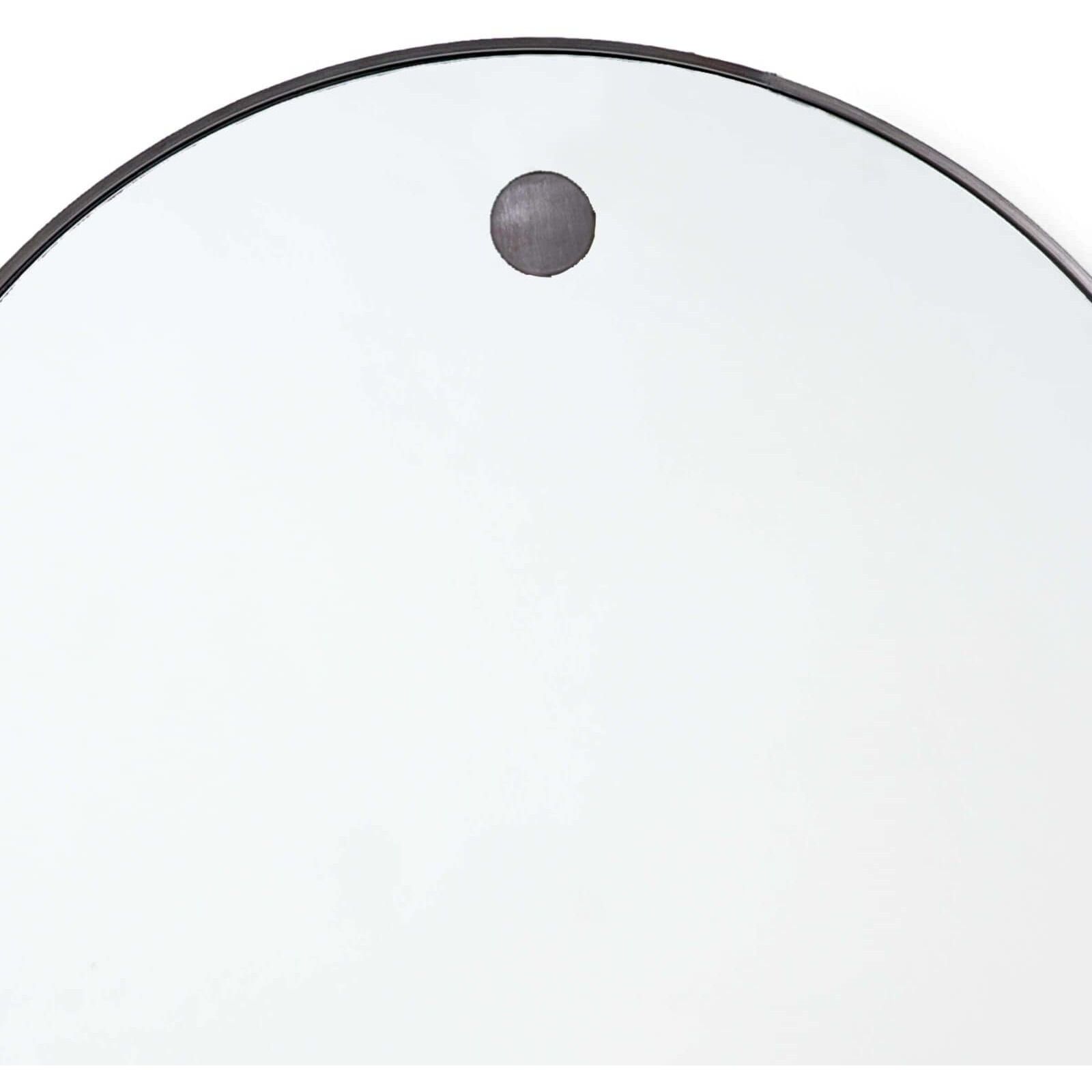 Circular 36 X 36 inch Steel Hanging Mirror, Circular