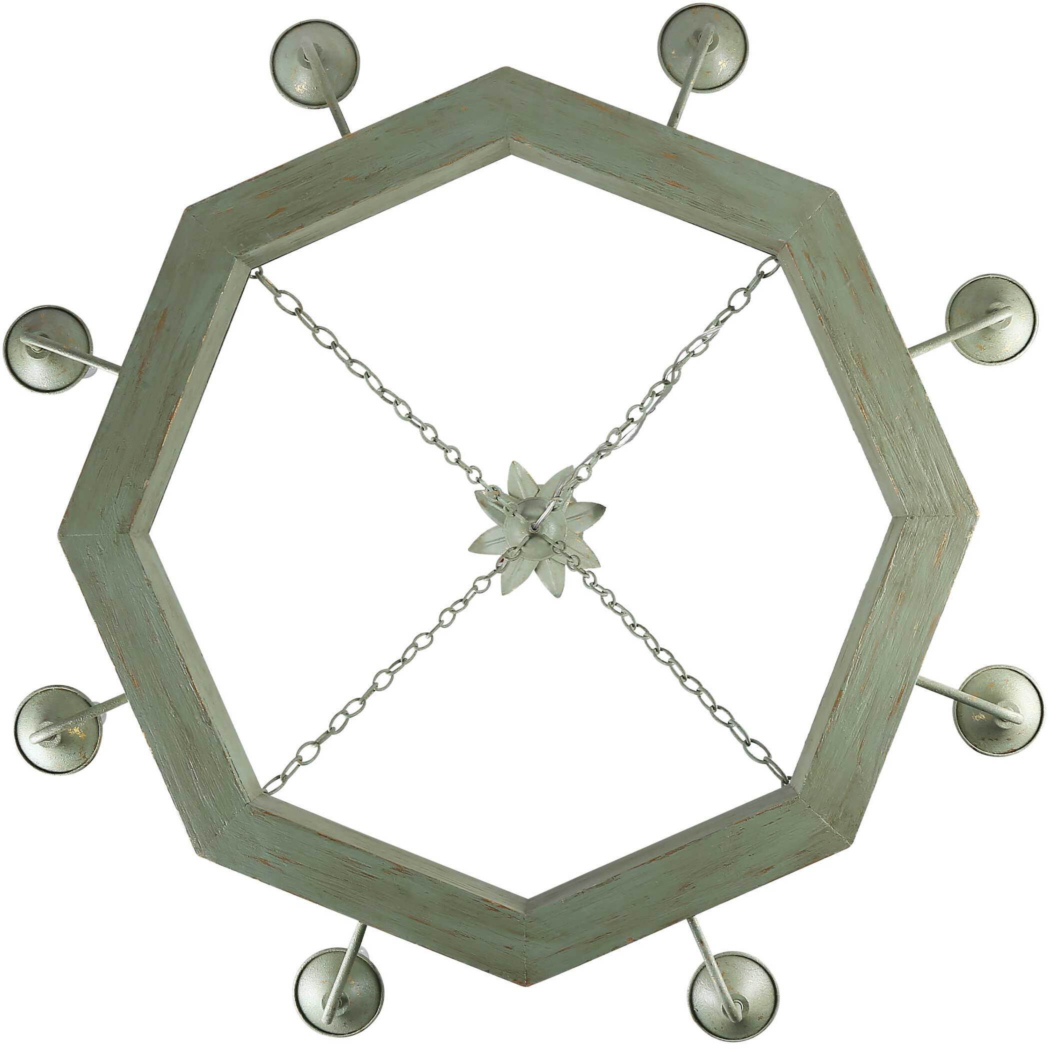 Finley 42 inch 60.00 watt Vintage Sage Chandelier Ceiling Light