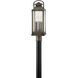 Heritage Revere LED 22 inch Blackened Brass Outdoor Post Mount Lantern